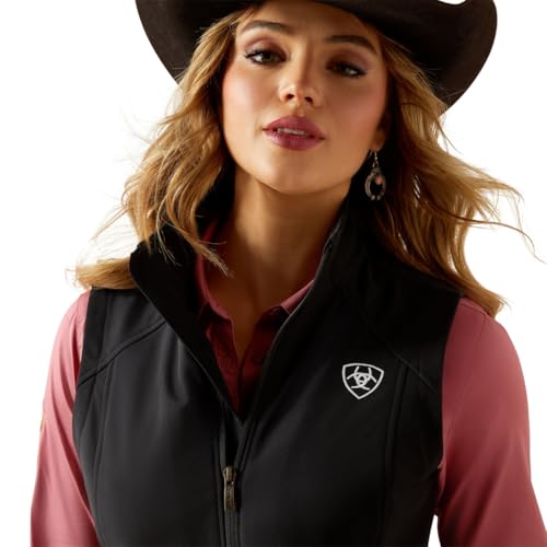 Ariat Women's Black & Southwest Softshell Vest4