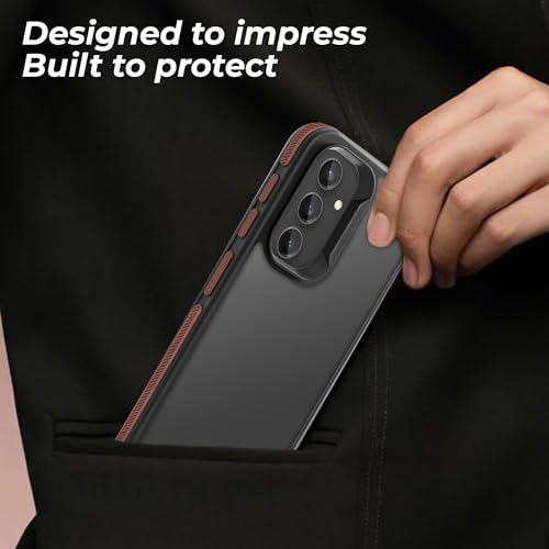 Image of A rtistque Armor Bumper Back Case Cover for Samsung Galaxy S23 FE | Smooth Sides with Grip | Shockproof TPU Protective Design | Raised Camera Edges | - Brown