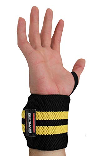 Munhequeira Profissional Crossfit Powerlifting Lpo Pulso (PRETO COM BRANCO)