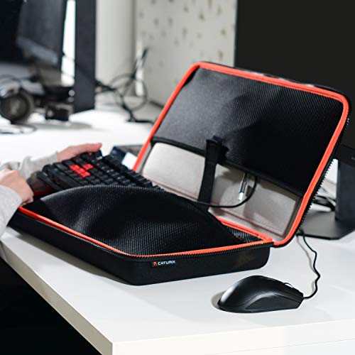 CATURIX Keyboard Case - Formstabile Transportlösung für Dein Keyboard, schwarz
