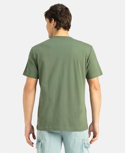 Image of Jockey 2714 Men's Super Combed Cotton Rich Round Neck Half Sleeve T-Shirt Thyme XL