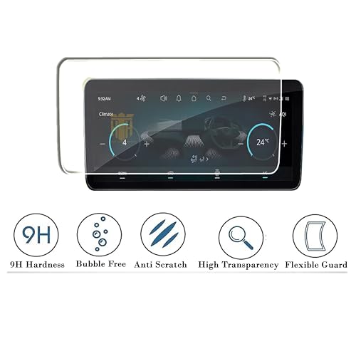 Image of (4 PACK) Screen Guard For TATA NEXON 2026 FACELIFT - 10.25 INCH INFOTAINMENT (Round Corners) + 4 INCH INSTRUMENT CLUSTER + DIGITAL STEERING + AC CONTROL MANUAL BUTTON PROTECTOR / Fit for PURE PLUS / PURE PLUS S / SMART+S CNG / Anti Scratch Car TouchScreen Display Guard | New TataNexon 2026 Accessories [Not Tempered Glass] (NEXON 2026-1)