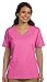 HN LAD COMFRT SOFT VEE NECK T (PINK) (L)