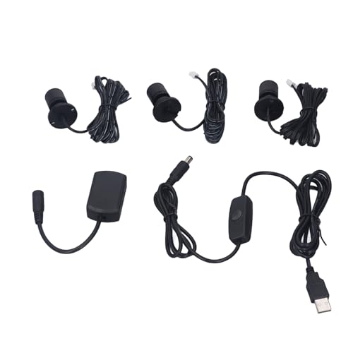 Mini LED Spot Lights USB Powered Showcase Display Light - Compact Design 1 to 3 Dimmable Small Cabinet Light for Jewelry Collection (White Light)