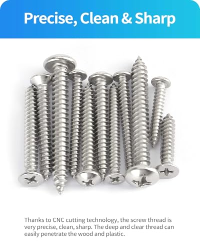 Divanc DIV23-560 560Pcs 304 Stainless Steel Self Tapping Screws Assortment Set thumb #3