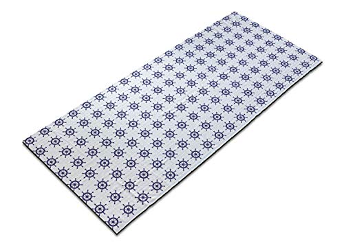 Lunarable Ships Wheel Yoga Mat Towel 25