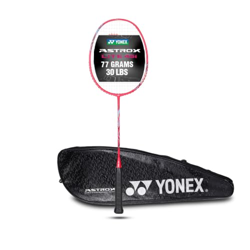 Image of Yonex Graphite Strung Badminton Racquet Astrox Lite 45i (G4, 77 Grams, 30 lbs Tension, Scarlet)