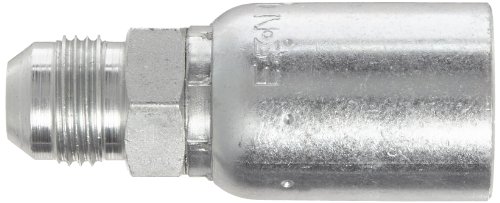 Image of Eaton Weatherhead Coll-O-Crimp 08U-508 Male Rigid Fitting, SAE 37 Degree, Low Carbon Steel, 1 /2 inch Hose ID, 1 /2 inch Tube Size