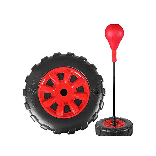 XIAONINGMENGDIAN Boxing Punching Bag, Teen Boxing Ball Vent Ball Tumbler, Decompression Fitness Equipment, Red. Heavy vent sandbag (Color : Red)