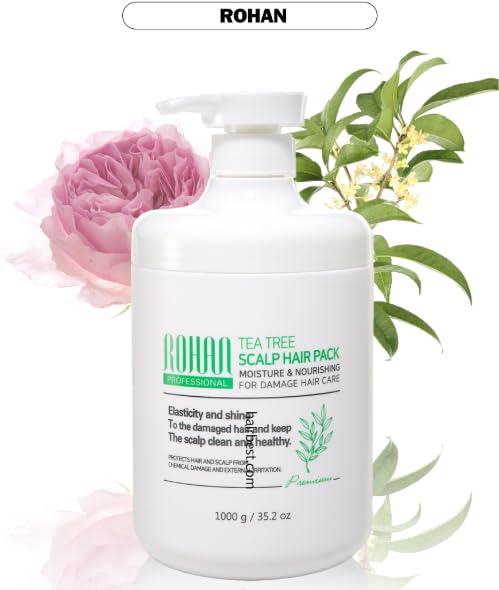 Rohan Tea Tree Scalp Hair Pack Moisture and Nourishing For Damage Hair Care 1000g/ 35.2 oz