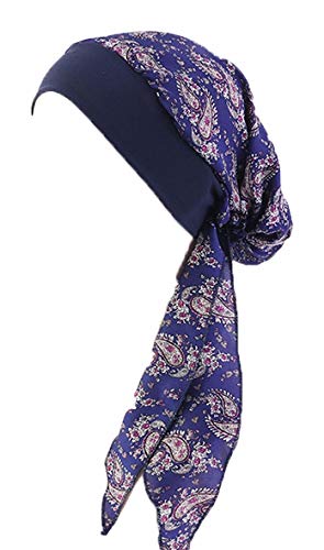 Ulalaza Chemo Headwear Turbans for Women Long Hair Head Scarf Headwraps Cancer Hats Scarf Gifts for Hair Loss
