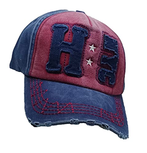 Image of Adjustable Soft Cotton Denim Cap for Men Women Baseball Vintage Washed Distressed Hats Adjustable Stylish Cap Regular Fitted