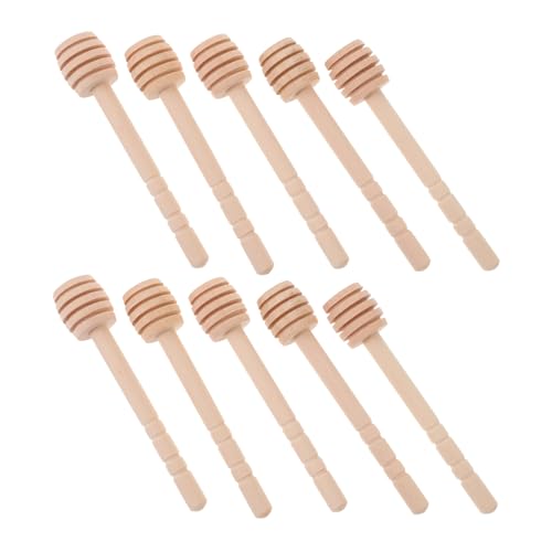 JECOMPRIS Pcs Honey Pot Dipper Sticks Wooden Honey Stirrers for Jar Wedding Party Daily Use