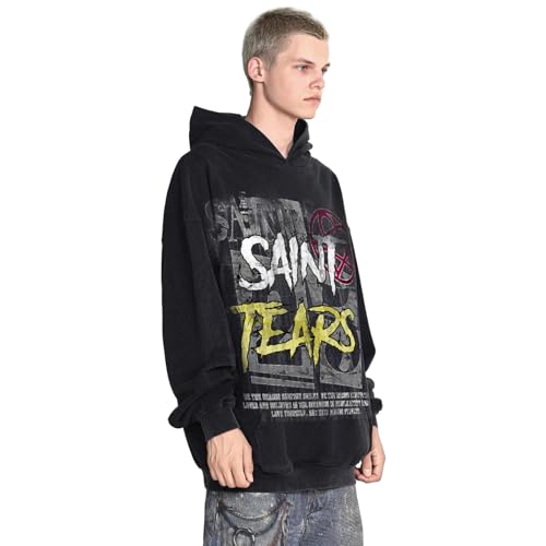 DONCARE Unisex Vintage Heavy Weight Cotton Hoodie Pullover Oversized Washed Long Sleeve Shirt Unisex4