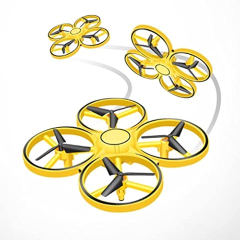 Gesture Control Drone Rc Quadcopter Aircraft Hand Sensor Drone with Smart Watch Controlled 2 Batteries 360° Flips Led Lights 3 Modes, USB Cable, Best Gift for Kid Cover