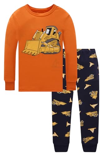 Image of Little bety Boys 4 Pieces Cotton Pajamas Toddlers Long Sleeve 24M-12Years