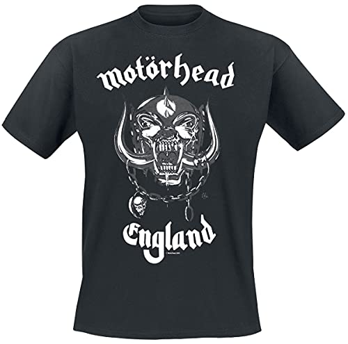 Motörhead England Männer T-Shirt schwarz 5XL 100% Baumwolle Band-Merch Bands