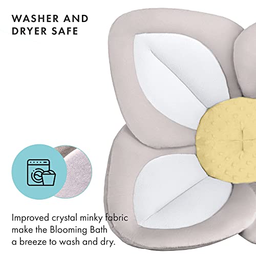 Blooming-Bath-Lotus-Baby-Bath-Seat-Flower-Bath-Mat-Baby-Bath-Tub-Sink-Bath-Cushion-The-Original-Washer-Safe-Flower-Seat-Baby-Essentials-Must-Haves-GrayWhiteYellow