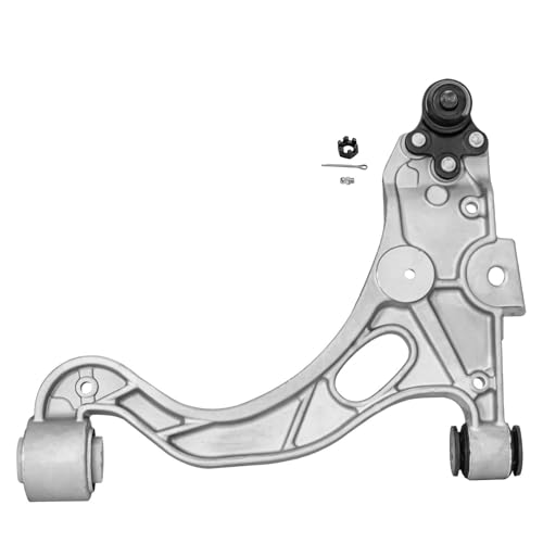 Image of Detroit Axle - 4pc Front End Control Arms Kit for Buick LeSabre Park Avenue Riviera Cadillac DeVille SeVille Bonneville Aurora 2 Lower Control Arms w /Ball Joints 2 Outer Tie Rod End Links Replacement