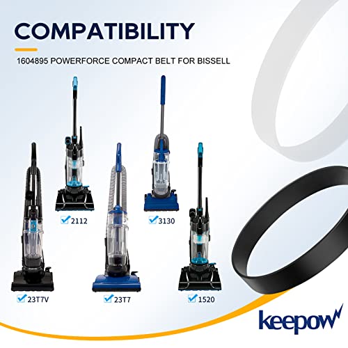 Compare KEEPOW Vacuum Belt for Bissell Powerforce Compact, 1604895 Belt