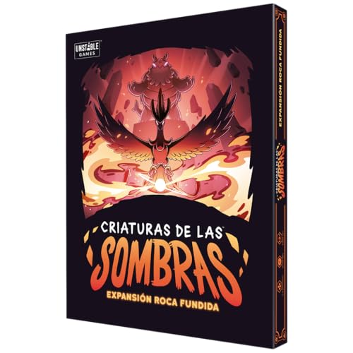 TeeTurtle Criaturas de Las Sombras Roca fundida, Expansión, Juego de Cartas, A Partir de 12 Años, De 2 a 6 Jugadores, 30-60 Minutos por Partida, Español