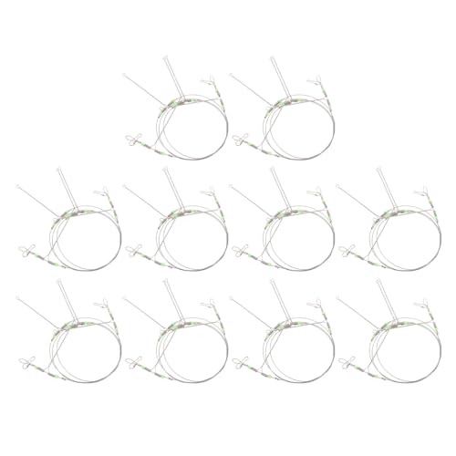 10pcs Stainless Steel Fishing Lures Wire Anti Tangling High Strength Fishing Wire Saltwater Tackle Rig for Accessory (5 Group)