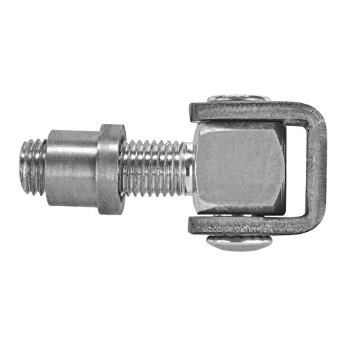 2 x Gond de Porte 83 mm réglable avec Patte à Souder M16 Ferrure pour Portail Charnière pour Porte en Acier Gonds pour