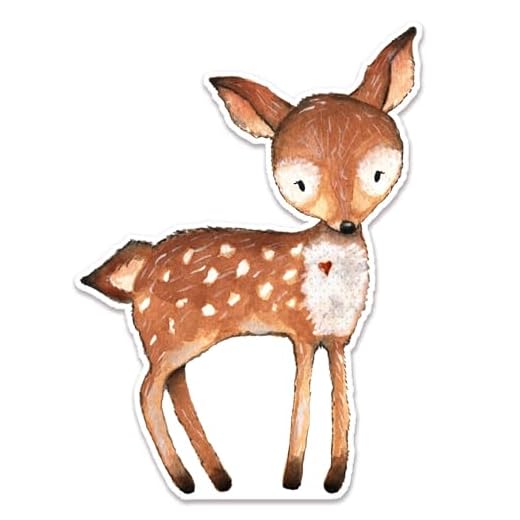 Woodland Animals Cutouts, 40inch Bear Deer Fox Shape, Stand Up Foam Board for Woodland Party Backdrop or Baby Shower Birthday Decorations (Deer)