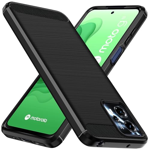 ivoler Funda para Motorola Moto G13 / Moto G23, [Protección Militar] Carcasa Protectora Antigolpes, Fina Suave TPU Silicona Caso Delgada Anti-Choques Antihuellas Bumper Case, Negro
