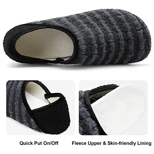 Image of Fires Womens Mens Slippers with Rubber Sole Soft-Lightweight House Slipper Socks Around House Shoes Non Slip Indoor /Outdoor