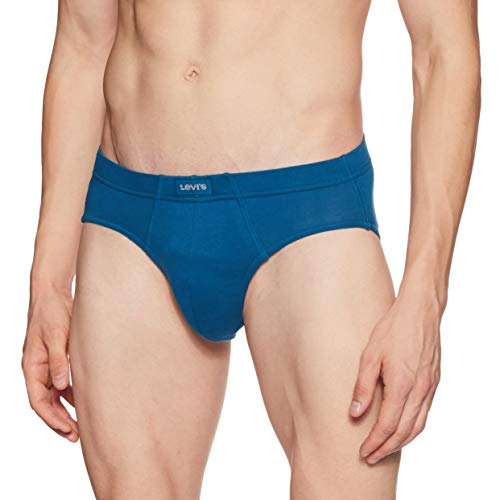 Image of Levi's 011 Comfort Brief for Men | 100% Pure Cotton | Breathable | Durable | Anti-Roll Waistband | Extra Supportive Gusset | Dual Layer 3D Pouch | Tagless & Zero Irritation Comfort | Pack of 3