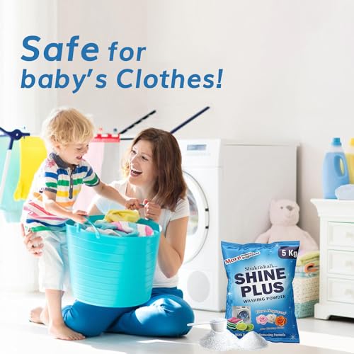 Image of Detergent Washing Powder 5 kg | New Advanced Laundry Detergent Powder | Dissolves Easily | Long Lasting Fragrance
