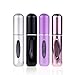 Portable Mini Refillable Perfume Atomizer Bottle Spray, Scent Pump Case for Travel 4 Pcs Pack of 5ml