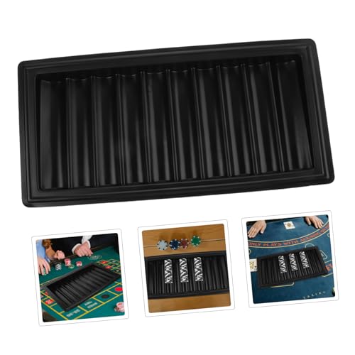 SUPVOX Multi-function Poker Chip Tray Convenient Chip Accessory for Daily Games Portable Acrylic Poker Case Large Capacity Holder