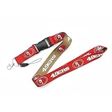 For 49ers Lanyard with Breakaway Safety Feature - 1 Pack Multi-Color Set for Work, Events, Schools, Conferences
