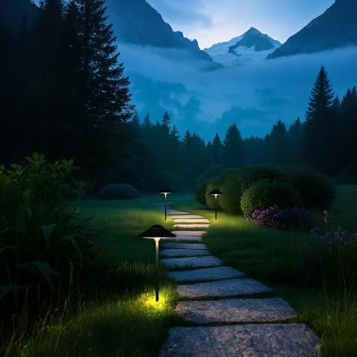 Lumina Lighting® Low Voltage Landscape Lighting Cast-Aluminum Path and Area Light Warm White 3W G4 LED Bulb and ABS Ground Stake Included for Yard Walkway Lawn PAL0108-BkLED10 (Black,10-Pack) by Lumina Lighting - Image 8