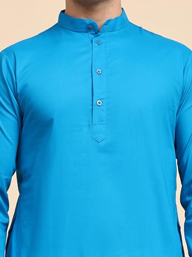 Image of SKAVIJ Men's Casual Kurta Pajama Set Regular Fit Traditional Dress Yoga Outfit