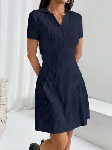Image of TOPLOT Women's Western Dresses | Knee Length Dress | Stylish Design Fit | One Piece Bodycone | Trendy Look Styling | Easy Movement | Perfect for Casual, Outings (5237)