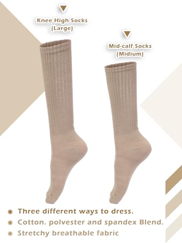 Bencailor 6 Pairs Women Slouch Fuzzy Socks Warm Cotton Scrunch Boot Winter Fluffy Slipper Socks3