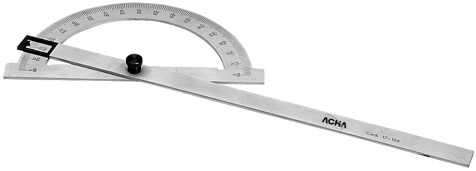 Transportador angulos metalico 95x180mm