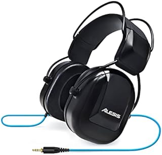 Alesis DRP100 - Audio-Isolation Electronic Drums Headphones for Monitoring, Practice or Stage Use with 1/4