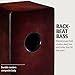 Jumbo Backbeat Bass Cajon with Ported Sound Hole and Snares — NOT MADE IN CHINA — For Acoustic Music, Play with Your Hands, 2-YEAR WARRANTY