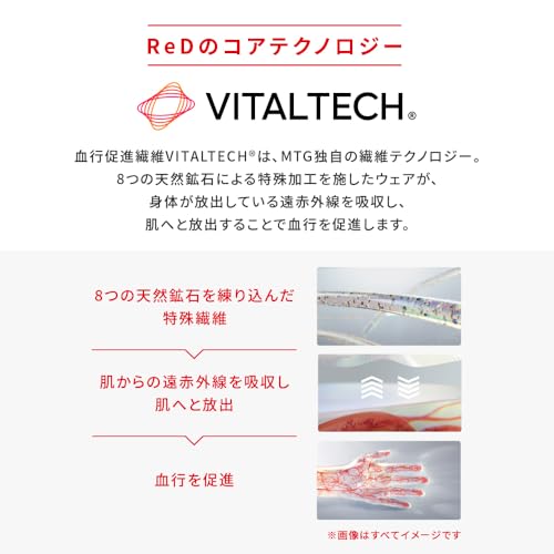ReD リカバリーウェア Vネックインナー 長袖 メンズ の商品画像 4