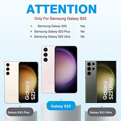 Image of ZARALA Tempered Glass Screen Protector Compatible for Samsung Galaxy S23 5G (Black) with Edge to Edge Coverage and Easy Installation kit (Samsung Galaxy S23 5G)