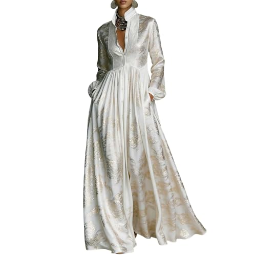 Robe maxi vintage imprimé floral robe longue femme été chic légère