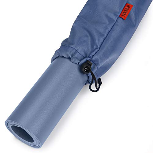 YOOFAN Tappetino Mouse Gaming, Sottomano da Ufficio, 80cm*40cm in Similpelle PU Tappetino per Scrivania, Tappetino da Scrittoio Impermeabile per Ufficio e Uso Domestico, Doppia Facciata(Blu)