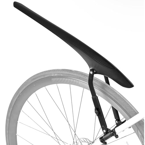 Road Bike Mudguard, Adjustable Rear Tire Mudguards, Bikes Mud Flap and Splash Protection Riding Accessory for Outdoor Cycling and Rainy Weather, 20.47 inches, Black