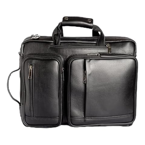 Black Leather Briefcase Cover