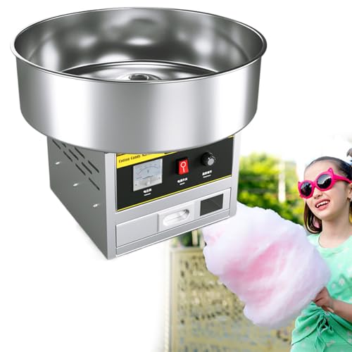 Macchina commerciale per zucchero filato, per feste, compleanni, eventi scolastici e riunioni sociali, perfetta per divertimento e dolcetti