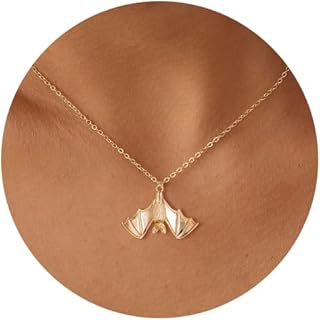 Dainty Necklace- Moon Star Softball Bat Cross Bow Cowboy Boot Evil Eye Starfish Sun Infinity Fish Necklace for Women 14K Gold/White Gold Plated